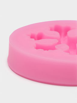 Молд для заливки новогодний Снежинка, силикон, d=6.7 см, розовый - Simaland фото 5