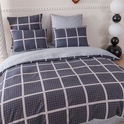 Комплект постельного белья Люкс Сатин 100% хлопок на резинке AR362 160*200*25 2 спальный 50-70 2 шт