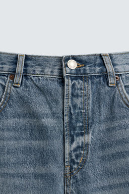 JEANS SLIM CROPPED FIT / Azul medio - Zara фото 11