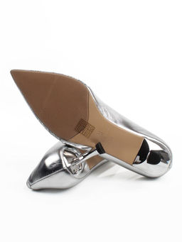 06-P3166 GREY/SILVER Туфли женские (натуральная кожа)