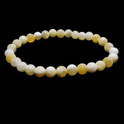 Браслет из камня Желтый Опал способен противостоять магии и порче 6мм