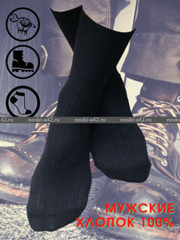 Цена за 10 пар. Пирамида носки мужские М-10 черные 29  фото 2