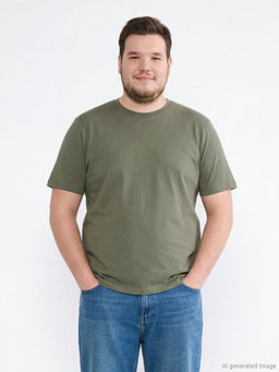 Bisiklet Yaka Penye Erkek Ti??rt