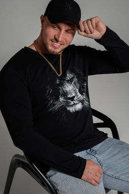 8514/1 Футболка с длинным рукавом мужская