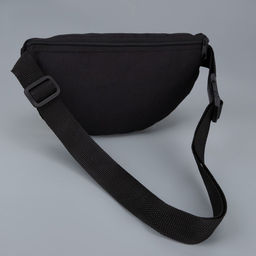 Сумка поясная, отдел на молнии, чёрная