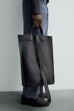 LEATHER BACKPACK - Zara фото 7