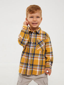 Uzun Kollu Ekose Desenli Erkek Bebek G?mlek - Waikiki фото 2