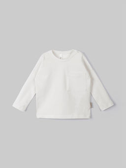 Лонгслив с карманом "Молоко"