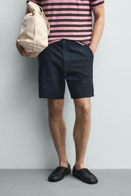 BERMUDA REGULAR FIT ESTRUCTURA / Marino - Zara фото 2