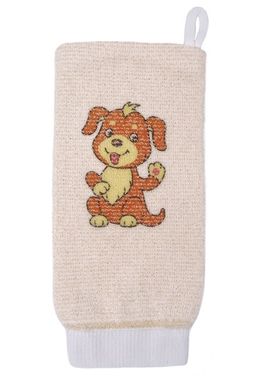 VIVAL Мочалка детская рукавица из хлопка с рисунком  фото 10