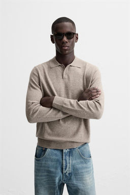 WOOL - CASHMERE KNIT POLO SHIRT - Zara фото 2