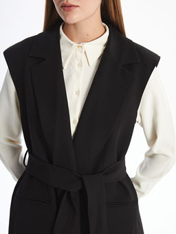 Kruvaze Yaka Kad?n Yelek