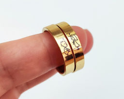 Кольцо с гравировкой Влюбленная девочка