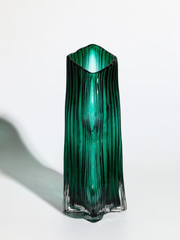 Ваза «Мэнди», 28.5×17 см, стекло, зелёная