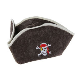 Шапка для бани Пират с вышивкой - Добропаровъ фото 2