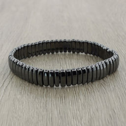 Браслет "Мета" 10мм гематит овальный малый