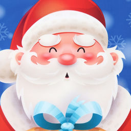 Фартук детский для творчества «Этель» «Дед Мороз», 49×39 см, 100% п/э