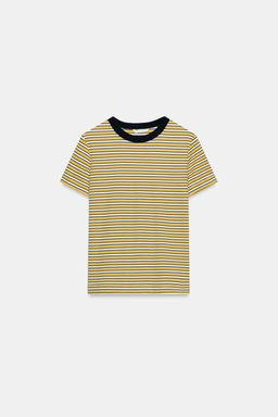 CAMISETA INTERLOCK MANGA CORTA / amarillo - Zara фото 6
