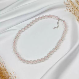 Бусы с Розовым кварцем