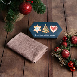 Полотенце махровое Этель. Пряники, 30?30 см, хлопок 100%