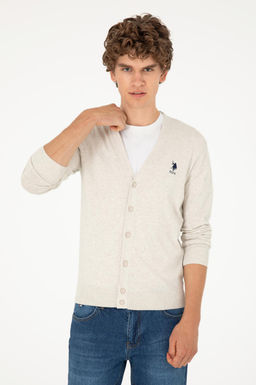 Мужской базовый трикотажный кардиган Stone Melange - U.s. polo assn фото 10