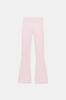 PANTAL?N FELPA FLARE / Rosa pastel