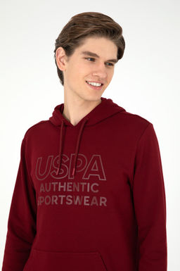 Мужской бордово-красный свитшот - U.s. polo assn фото 2
