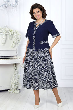 Платье Ninele 7431-Р темно-синий - Mira fashion фото 2552