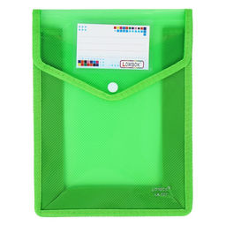 Папка-конверт на кнопке А5, 500 мкр, с расширением, вертикальная, карман для визиток, МИКС - Simaland фото 12