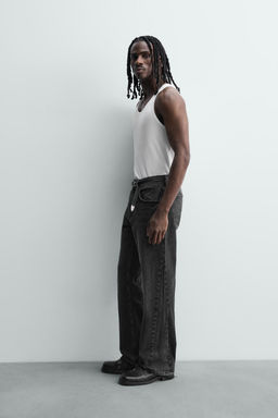 JEANS FLARE FIT / Carb?n - Zara фото 4