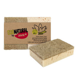 Губка для посуды 2 шт ЭКО Натурал "YORK" арт.030200