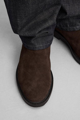 LEATHER CHELSEA BOOTS - Zara фото 5