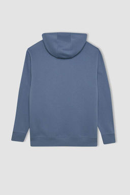 Толстовка обычного кроя с капюшоном - Defacto фото 9