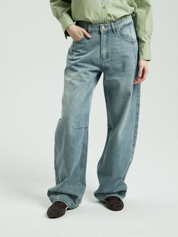 DESIMALL Женские Джинсы БАРРЕЛ