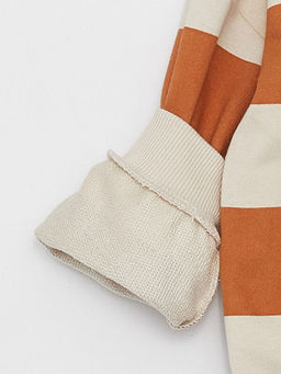 Polo Yaka Uzun Kollu Bask?l? Erkek Bebek Sweatshirt - Waikiki фото 3