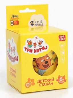 Цена за 2 шт. Стакан детский Три Кота, 270 мл