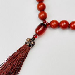 Четки из кирпичной Яшмы (33 бусины) - Радуга самоцветов фото 4