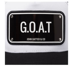 Бейсболка JOHN HATTER арт. 1-1081-U00 G.O.A.T (черный / белый)  фото 4