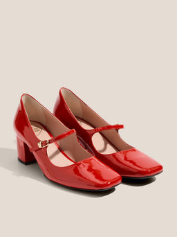 Женские туфли мэри-джейн LOVE MOSCHINO ESSENTIAL LOVE Артикул 4562076, рубиновый  фото 2