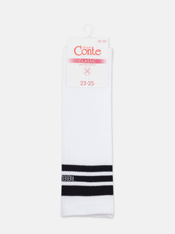 Цена за 2 пары. Носки Удлиненные CONTE CLASSIC Гольфы женские белый - Conte elegant фото 6