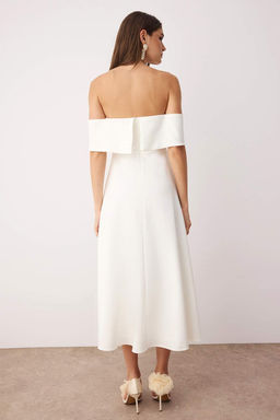 TRENDYOLMILLA Siyah Yaka Detayl? A-Kesim Dokuma S?k Abiye Elbise TPRSS24EL00210 фото 22