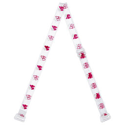 Бретели (пара) Gamma BR-1023 в пакете 10 мм 10 пар СК/Распродажа белый/т.красный/красный