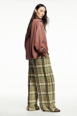 ZW COLLECTION LINEN BLEND BOMBER JACKET - Zara фото 7