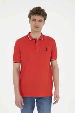 Футболка U.S. Polo Assn красная из хлопка