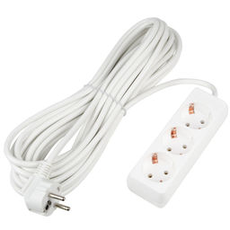 S-GCU3-10 WHITE Удлинитель серии Ultra, шнур 10м., 3 гнезда, 16A, с/з. Белый. TM Uniel