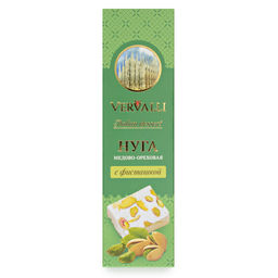 Нуга медово-ореховая с фисташкой ТМ VERVALLI, 80 гр, в коробке