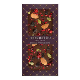 Шоколад горький SUGAR FREE миндаль,черника, вишня 80 гр