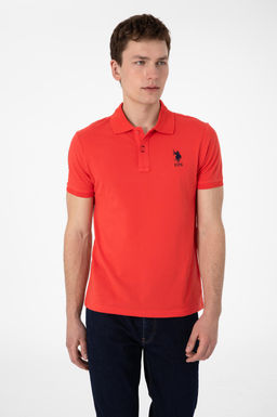 Erkek Slim Fit Polo Yaka K_rm_z_ Basic Ti__rt Sepette S_rpriz _ndirim - U.s. polo assn фото 3