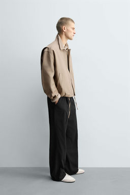 PLEATED TEXTURED TROUSERS - Zara фото 4