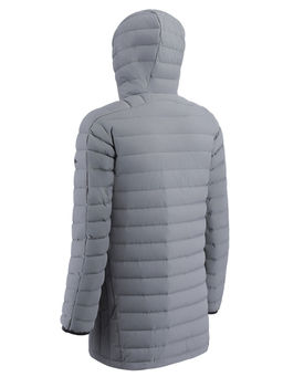 Куртка мужская удлинённая стёганая с капюшоном и графеновой подкладкой утеплитель тинсулейт